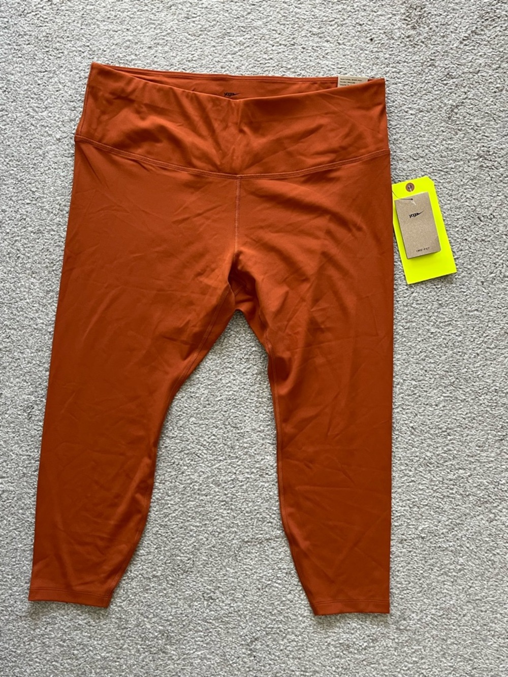 NWT Nike Yoga Rust Orange High-Rise Women’s Leggings Size 2X - Picture 2 of 7